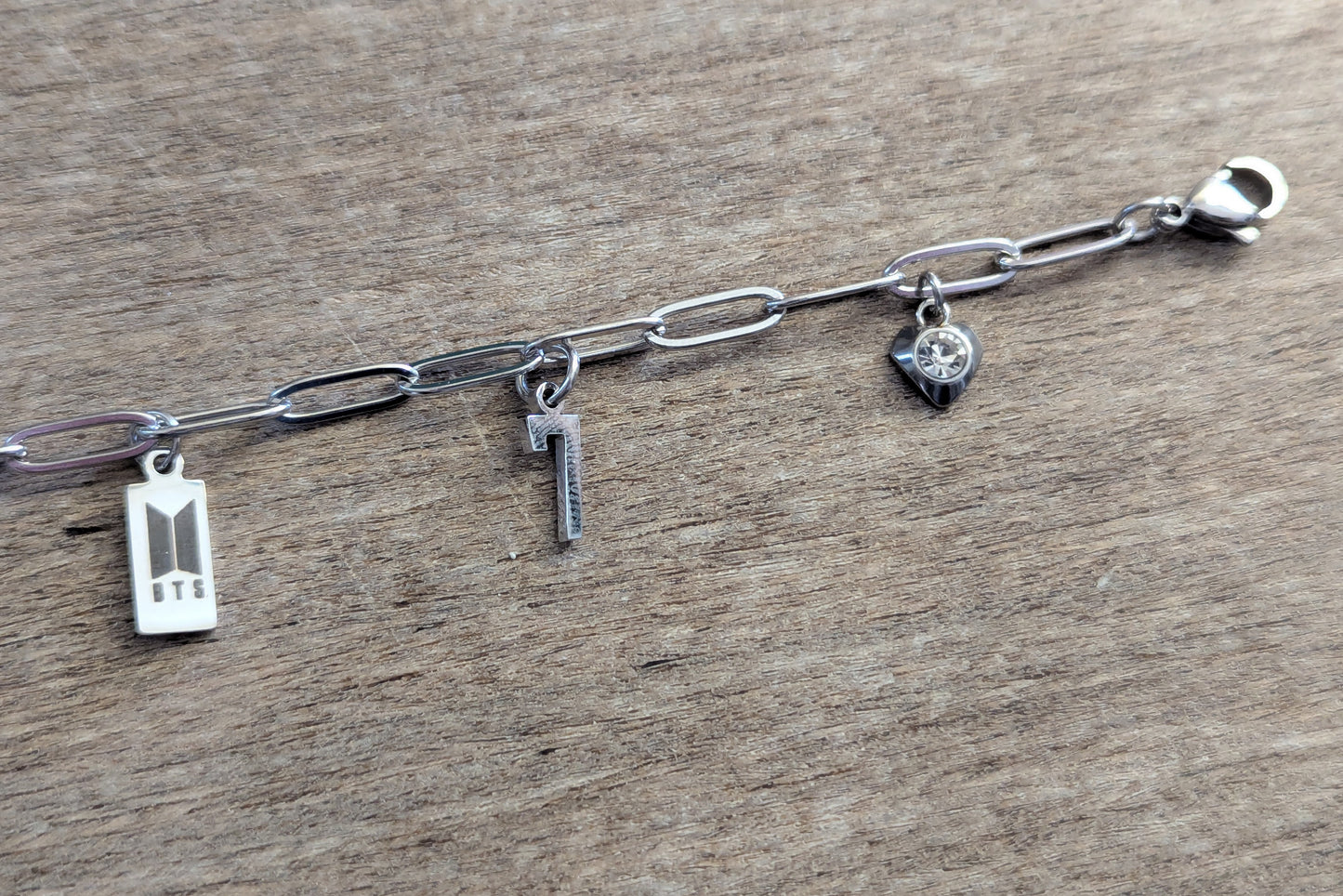 BTS Inspired Charm Bracelet