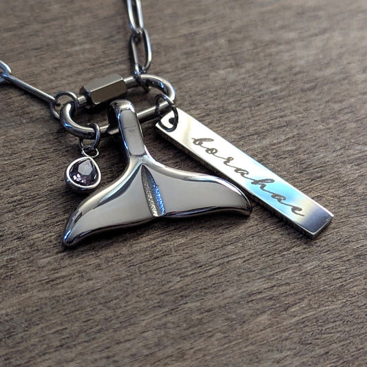 BTS Inspired Charm Necklace - Borahae