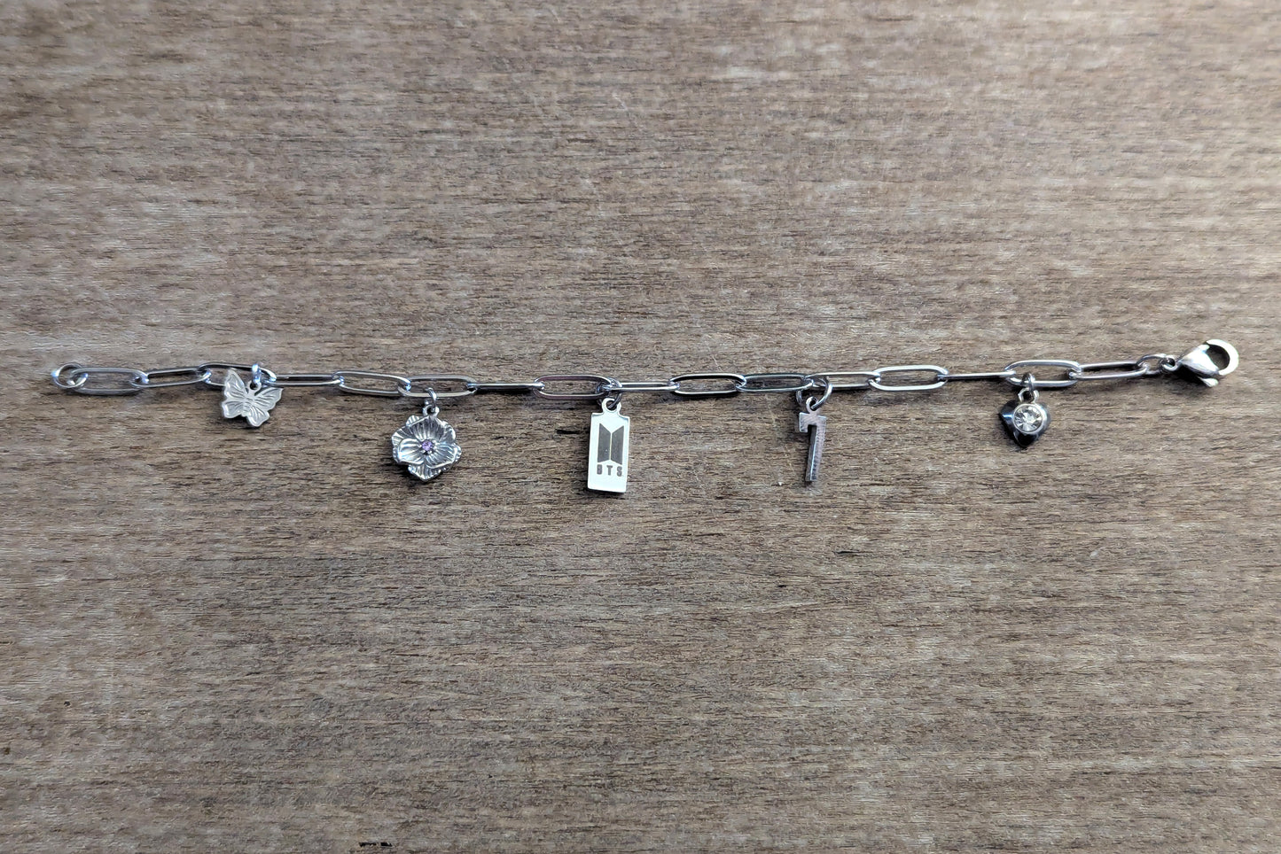 BTS Inspired Charm Bracelet