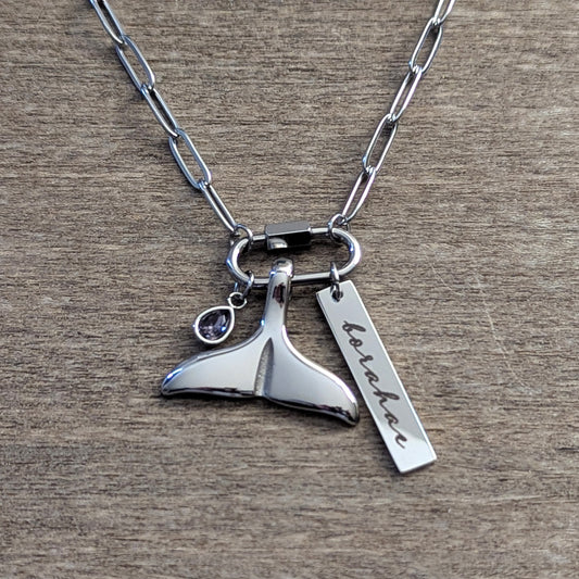 BTS Inspired Charm Necklace - Borahae